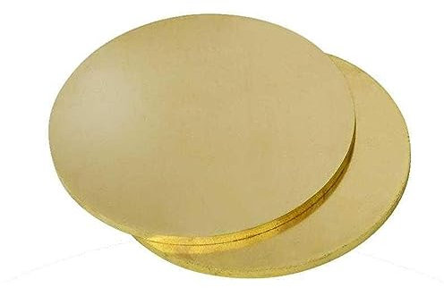 metal plate H62 Brass Disc Round Plate Sheet Dia 20mm 30mm 50mm 60mm 80mm 100mm 150mm 200mm Solid Pure Copper Sheet Plate Thick 0.5mm-20mm copper mechanical (Color : Thicknesses2mm, Size : Dia 30mm
