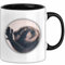 Pedro Waschbär Tasse Meme Geschenk Lustiger Kaffee-Becher (Schwarz)