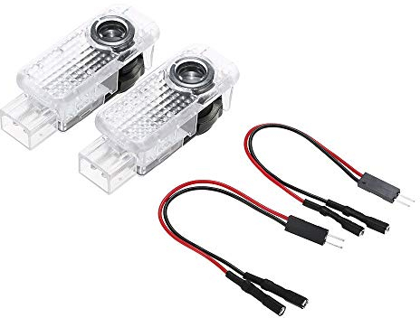 AutoQi LED Projektor Logo Laser Türlicht Für Audi Sport A1 A3 8P 8L 8V A4 B6 B7 B8 B9 A5 A6 4K 4G Q2 Q3 Q5 Q7 Ghost Shadow Einstiegsbeleuchtung, 2 Stk