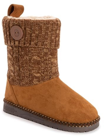 MUK LUKS Stivale Janet Fashion Donna, Cognac, 39 EU