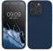 kwmobile Case for iPhone 15 Pro Case - Soft TPU Silicone Cover - Navy Blue