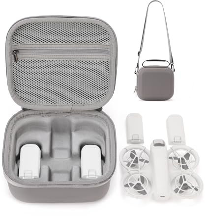 TaoAcc Custodia per DJI Neo Case Portatile Fly More Combo Borsa da Viaggio con Tracolla, Grigio