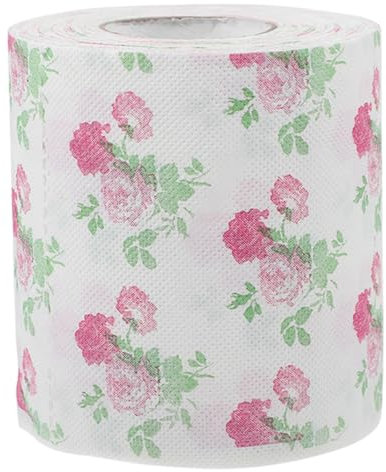 PRETYZOOM Papier Toilette à Motifs Roses Doux Et Résistant Imprimé pour Décoration Festive Et Pratique