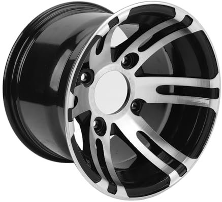 SIXRUN ATV-Felge aus Aluminiumlegierung, 10 Zoll, Universell, Kompatibel mit ATV, Go-Kart, Golfwagen, mit Hoher Festigkeit und Schickem Design (Hinterrad)
