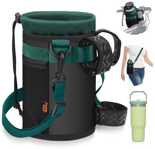 Desing Wish Porte 24-40oz Gourde Velo sans Vis Bidon Porte Velo Porte Gourde VTT pour Bouteille de Vélo Guidon Poussette Scooters Randonnée Fauteuil Roulant avec Bandoulière Cordon Telephone Portable