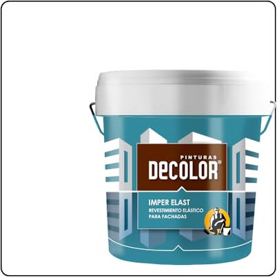 PINTURAS DECOLOR Revestimiento Impermeabilizante Elástico. IMPER-ELAST BLANCO. 4 LT