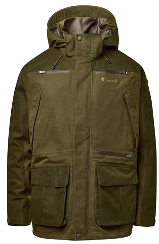 Pinewood Herren Furudal Expert 2L Hunting Jacke -Hochwertige Jagdbekleidung Herren mit vielen praktischen Taschen für Jagdzubehör - mit wind- und wasserdichter Membran