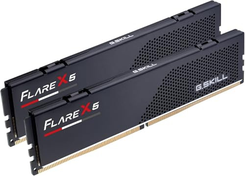 G.SKILL Flare X5 Series DDR5 RAM (AMD EXPO) 128GB (2x64GB) Up to 6000MT/s CL32-44-44-96 1.40V Desktop Computer Memory U-DIMM - Matte Black (F5-6000J3244G64GX2-FX5)
