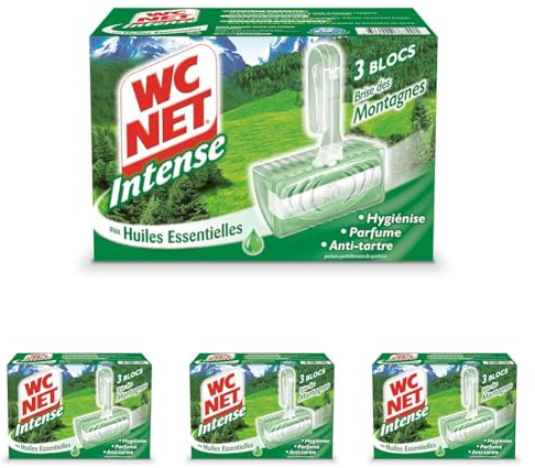WC Net Intense Blocs Brise des Montagnes 3 x 34 g (Lot de 4)