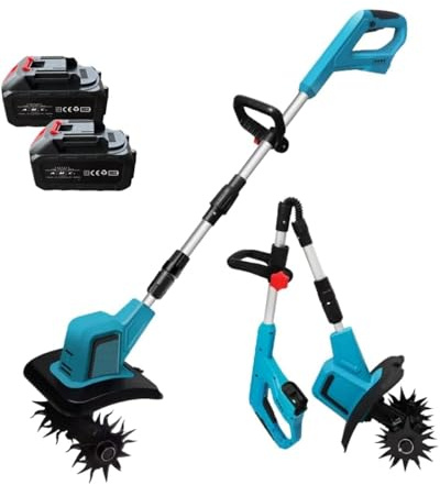 Motozappa a batteria Motozappa elettrica con motore brushless regolabile in altezza, larghezza di lavoro 20 cm Professionale