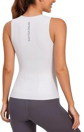 spocyclife Radtrikot Damen Ärmellos/Kurzarm, Fahrradtrikot Atmungsaktiv Damen Rennrad Trikot Fahrrad Shirt Sport Shirts mit 3 Taschen Für Damen
