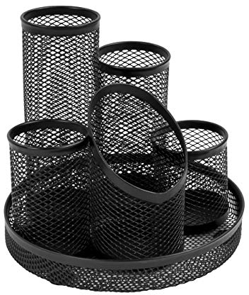 Osco Mesh Pencil Pot Scratch-resistant with Non-marking Base 5 Tube Black DT5 B DT5 BLACK