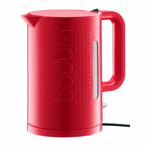 BODUM Bistro 1.5 Litre/ 51 oz Electric Water Kettle, Red
