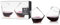 Viski® Rollkristall-Weingläser-Set mit 2 Stück, bleifreies, kristallklares Premiumglas, modernes Weinglas-Geschenkset, 12 oz (355 ml), 4.25