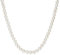 Valero Pearls Damen Perlenhalskette Süßwasser-Zuchtperlen 7-8 mm Weiß Potatoförmig 925/- Sterling Silber - Perlenkette Halskette mit echten Perlen
