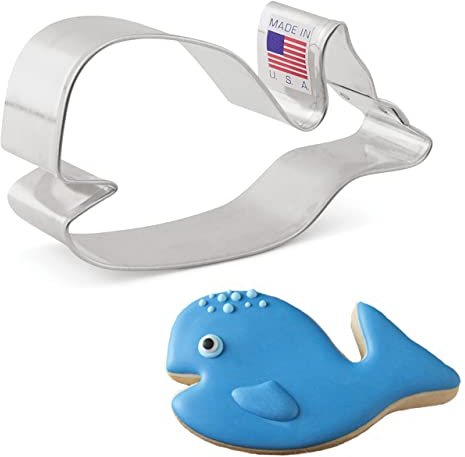 Ann Clark Ausstechform - Niedlicher Walfisch - 10 cm - US verzinnter Stahl