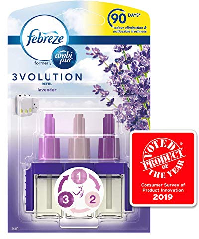 Ambi Pur 3Volution Lavendel Lufterfrischer Nachfüll-Ampulle, 20 ml, 6 Stück