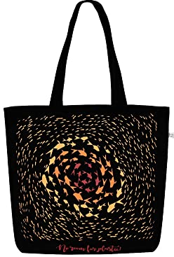 Ecoright Umhängetasche Canvas Shopper Tasche Lässig Handtasche Groß Schultertasche mit Innentasche für Schule arbeitstasche damen tasche