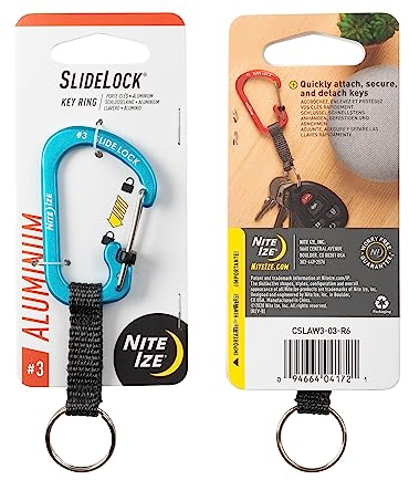 Nite Ize SlideLock Key Ring - Aluminum SlideLock Key Ring - Aluminum - Blue, N/A