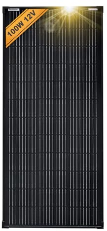 enjoy solar Mono 100 W 12V Monokristallines Solarpanel Solarmodul Photovoltaikmodul ideal für Wohnmobil, Gartenhäuse, Boot
