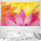 ABAKUHAUS Orange und Rosa Wandteppich und Tagesdecke, Bunte Flora aus Weiches Mikrofaser Stoff Waschbar ohne Verblassen Digitaldruck, 230 x 140 cm, Orange Gelb