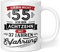 Geschenk Geburtstag 55 Tasse mit Spruch | Ich bin nicht 55 Ich bin 18 mit 37 Jahren Erfahrung | Tasse Geschenkideen (Zum 55. Geburtstag) - Keramik 330ml