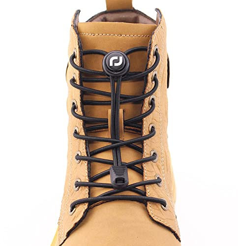 RJ-Sport 72 Inches No Tie Shoe Laces - Extra Long Elastic Tieless Shoelaces for Boots, Plus-size Sneakers Roller Skates Shoes