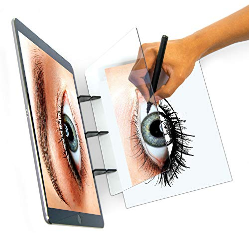 Crafts&Co® Disegno con proiettore | Tracciamento Ottico | Strumento di Tracciamento della Riflessione | Kit da Disegno con Proiettori per Telefoni Cellulari e tablet | Tavoletta Grafica per Bambini
