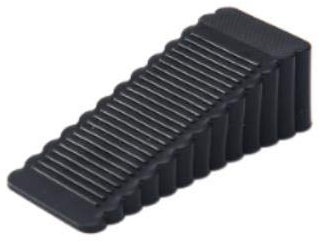 Maya Star 3 Pcs Mobile Rubber Door Stopper Wedge Door Non Slip Block Jam Catcher Strong Gripper Office Home - Black