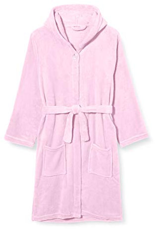 Playshoes Unisex Kinder Fleece-Bademantel Morgenmantel, rosa, 170/176