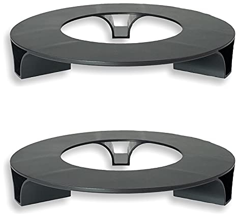 terraced® - 2er Set - Blumentopf Untersetzer - Farbe: Schwarz - Rund - 27cm Durchmesser – Untersetzer Blumentopf – Recycling Material - Made in Germany