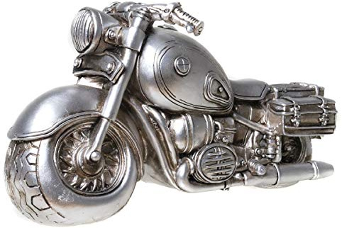 Spardose Sparbüchse Motorrad Bike Dekoobjekt Figur Skulptur Statue aus Polyresin