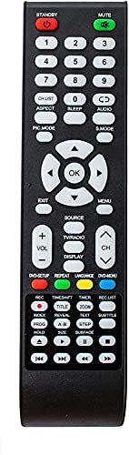 Télécommande pour TV LISTO 31.5 DLEDUSB-559, 18.5 LED-608, 21.5 LEDHD-478, 31.5 DLEDUSB-615, 27,5DLEDUSB-595 et Grandin SV-156A5HD