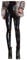 Kunstleder Leggings Damen - High Waist Lange Pu Leder Hose Lackleder Skinny Fit Strumpfhosen Treggings Nass Aussehen Glänzend Jeggings Hosen