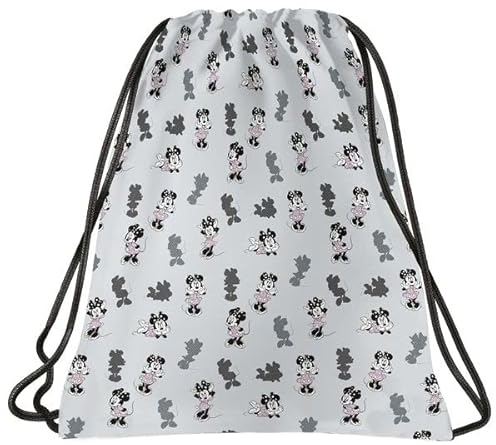 Derform Minnie Maus Sportbeutel Turnbeutel Tasche Sporttasche grau