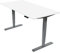 Ergotopia Desktopia Pro X Elektrisch höhenverstellbarer Schreibtisch, Ergonomischer Stehtisch für Büro oder Home Office (Weiß, Gestell Grau, 180 x 80 cm)