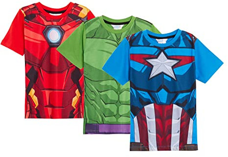 Marvel Boys 3 Pack Avengers T-Shirts 3-4 Years (Pack of 3) Multi