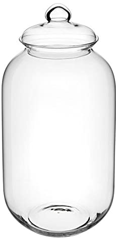 SWEET HOME Scatola potiche biscottiera in Vetro Trasparente con Coperchio cod.SB02721LU cm 42h diam.23 by Varotto & Co.