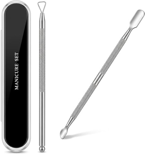 Nail Cuticle Pusher Tool, Nail Dirt Remover Pusher Tool and Scraper for Gel Nails