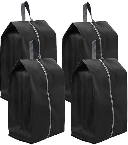 BILIPLE Schuhtasche 4 Set Wasserfeste Schuhbeutel Reise Schuhsack Koffer Schmutzabweisender Schuhsack Reise für Schuhe für Trennung von Schuhen Kleidung Reisezubehör ( X-Large)