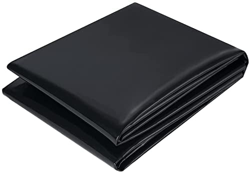 PALUDO Revestimiento de Estanque Negro de PVC, 2M X 2M HDPE Lona para Estanque Duradero, Pond Liner Lámina Estanque Flexible para Peces de Estanques, Fuentes, Jardines Acuáticos y Cascadas