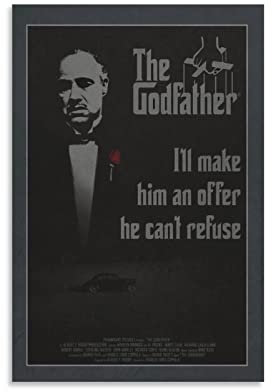 NANXIANG Der Pate Poster Filmposter Retro Leinwand Wandkunst Poster Dekorativ Modern Home Print Bild