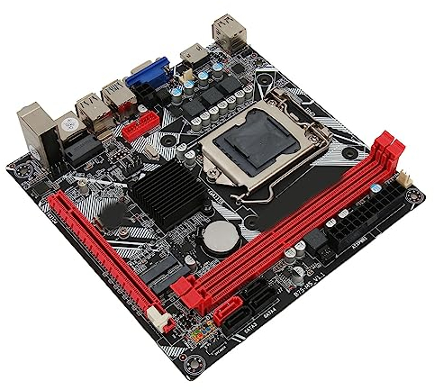Annadue Placa Base de Computadora B75 MS, Placa Base de Tarjeta de Minería LGA 1155 Soporte de Escritorio 2 * Memoria DDR3, con Interfaz NVME M.2 + WiFi M.2, USB3.0 SATA3.0.