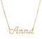 Collana con Nome in Argento Kids Collection per bambini Collana in Argento 925 Sterling, con Nome Personalizzabile + Confezione regalo Personalizzata - per Compleanno (Giallo)