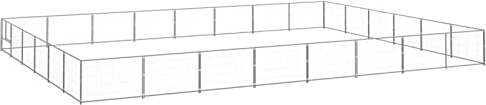 Camerina Hundezwinger Silbern 48 m² Stahl Welpenstall Hundezwinger DraußEn GroßE Hunde HüHnerzaun