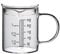 Verre doseur avec couvercle avec poignée multifonction pour cuisine 250 ml
