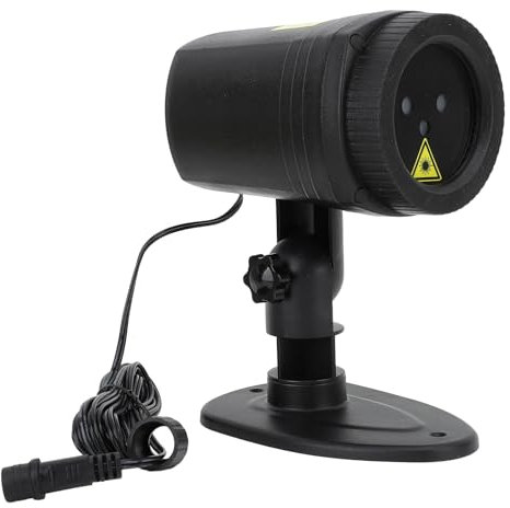 Proiettore di Luce da Giardino con Telecomando, Luce RBG Mobile Impermeabile, Proiezione Multifunzionale, Facile da Installare per Feste di Natale All'aperto, Spina