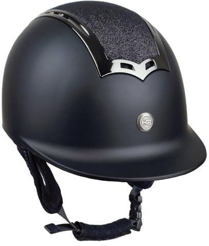 Horsenjoy Reithelm Genius Glitter (schwarz, S)