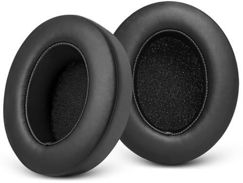 GEVO Leather EarPads for Audio Technica ATH M50/M50X/M40/M40X Headphones | for ATH M50XBT/M40XFS/M30/M30X/M35/M20X/MSR7/ Monitor | Black