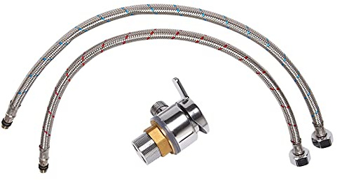 Yheonver Robinet de douche Robinet de douche eau chaude et froide Mitigeur thermostatique Robinet mélangeur Convient pour camping-cars et yachts